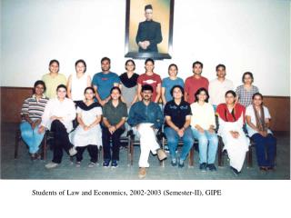 Students of Law and Economics, 2002-2003 (Semester-II), GIPE