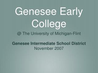 Genesee Early College