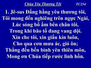 Chúa Yêu Thương Tôi