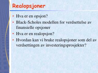 Realopsjoner