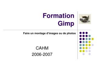 Formation Gimp