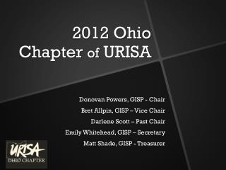 2012 Ohio Chapter of URISA