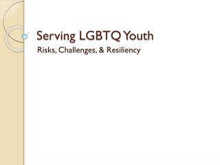 Serving LGBTQ Youth