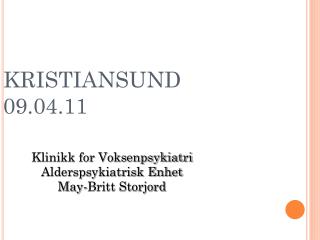 KRISTIANSUND 09.04.11