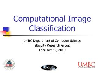 Computational Image Classification