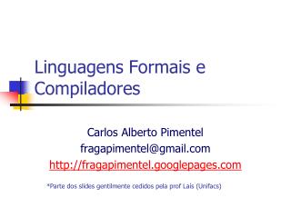 Linguagens Formais e Compiladores