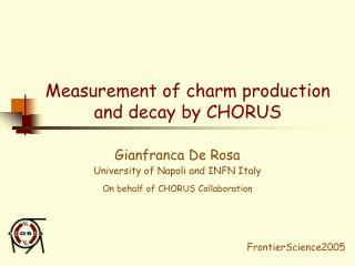 Measurement of charm production and decay by CHORUS