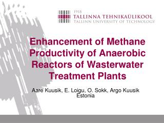 E nhancement of Methane Productivity of Anaerobic Reactors of Wasterwater Treatment Plants