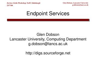 Endpoint Services