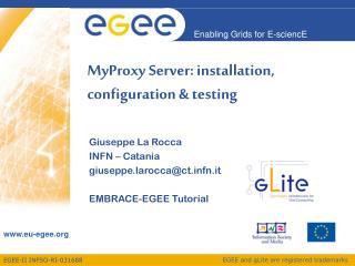 MyProxy Server: installation, configuration &amp; testing