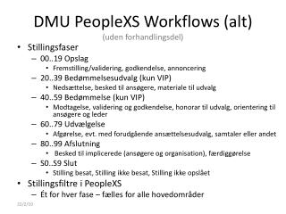 DMU PeopleXS Workflows (alt) (uden forhandlingsdel)