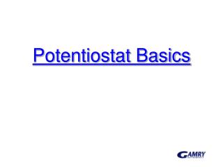 Potentiostat Basics