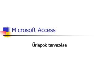 Microsoft Access