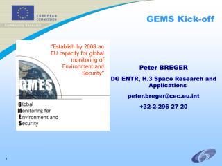 GEMS Kick-off