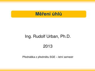 Měření úhlů