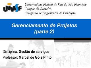 Gerenciamento de Projetos (parte 2)