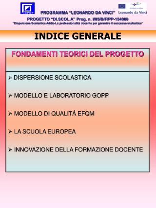 INDICE GENERALE