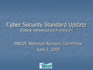 ERCOT Technical Advisory Committee June 2, 2005