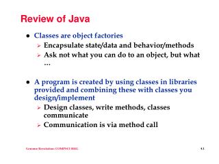 Review of Java