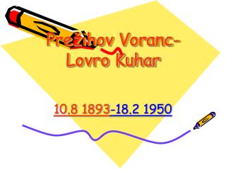 Prežihov Voranc- Lovro Kuhar