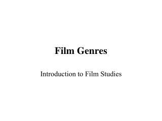 Film Genres