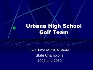 Urbana High School Golf Team