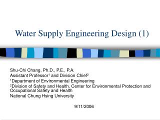 Water Supply Engineering Design (1)