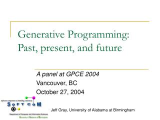 Generative Programming: Past, present, and future