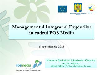 Ministerul Mediului şi Schim bărilor Climatice