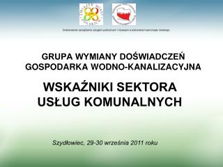 GRUPA WYMIANY DOŚWIADCZEŃ GOSPODARKA WODNO-KANALIZACYJNA