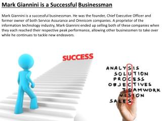 Mark Giannini is a Successful Businessman