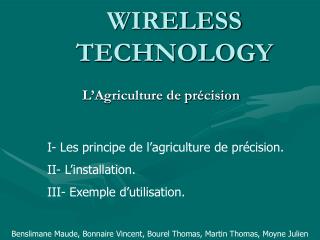 WIRELESS TECHNOLOGY