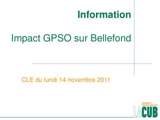 CLE du lundi 14 novembre 2011