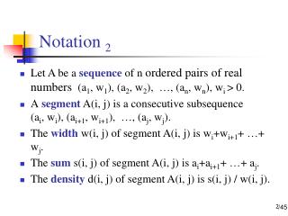 Notation 2