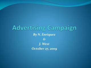 Advertising Campaign