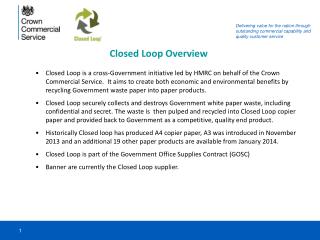 Closed Loop Overview