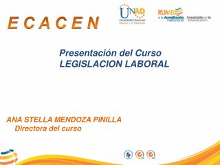 Presentación del Curso LEGISLACION LABORAL