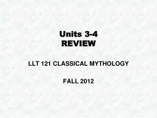 Units 3-4 REVIEW