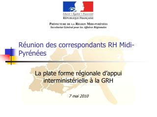 Réunion des correspondants RH Midi-Pyrénées