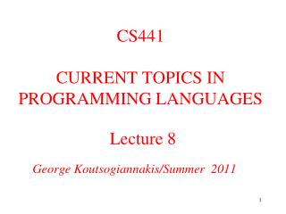 Lecture 8