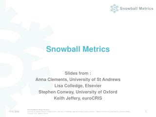 Snowball Metrics