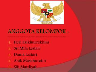 Anggota kelompok :