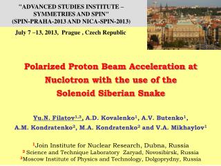 Polarized Proton Beam Acceleration at Nuclotron with the use of the Solenoid Siberian Snake