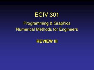 ECIV 301