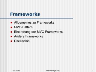 Frameworks