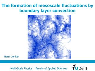 The formation of mesoscale fluctuations by boundary layer convection