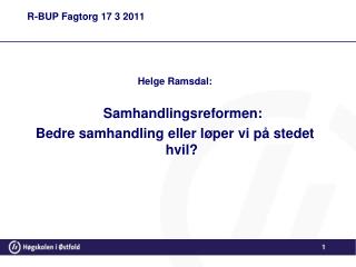 R-BUP Fagtorg 17 3 2011