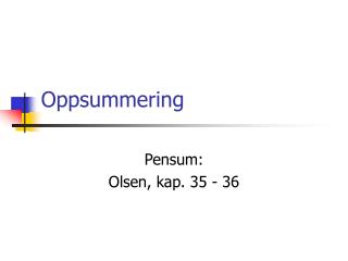 Oppsummering