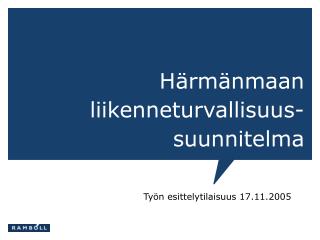 Härmänmaan liikenneturvallisuus-suunnitelma