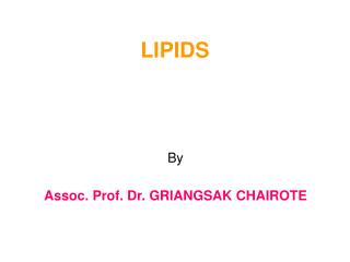 LIPIDS